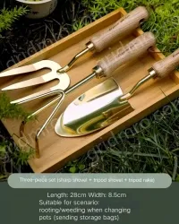 Cocoa Tea Gold High-value gardening three-piece set