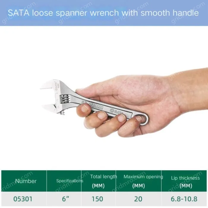 Smooth shank 6 inches, opening 20mm-05301