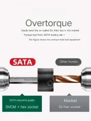 Short flat head hex wrench 4mm 82308