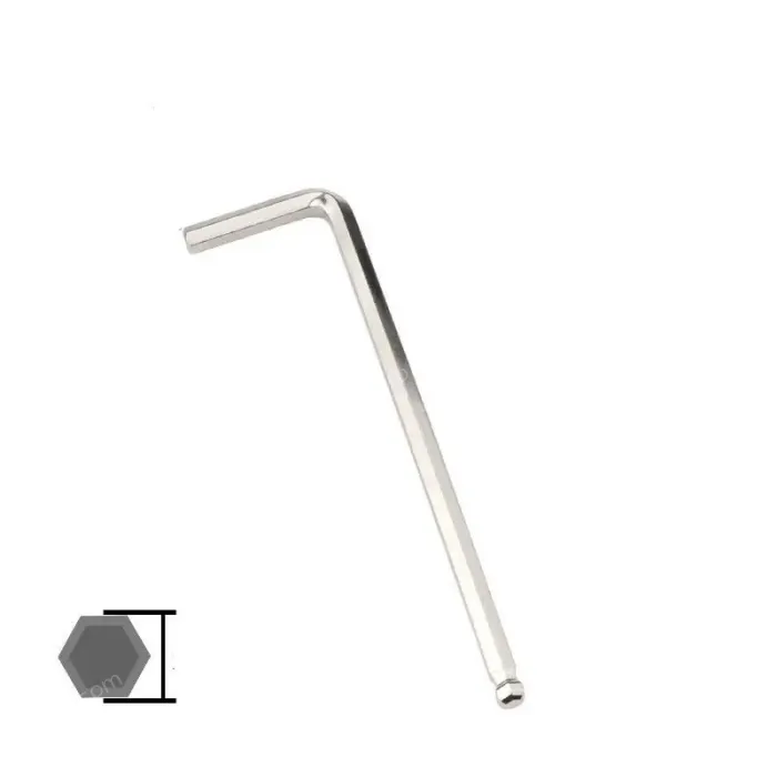 Nickel-plated extended ball head 5mm 5pcs